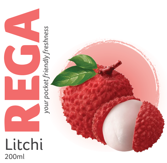 Rega Litchi front packaging artwork