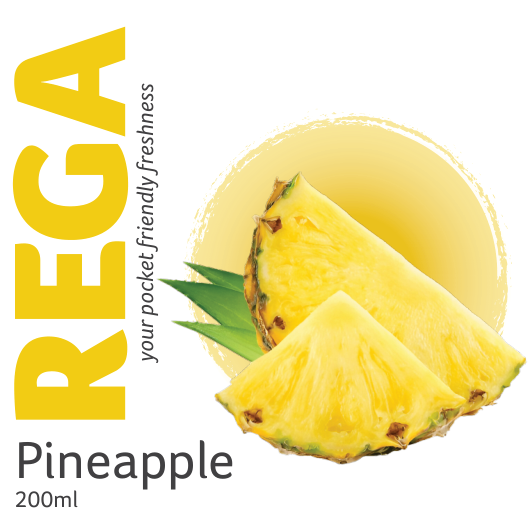 Rega Pineapple front packaging artwork