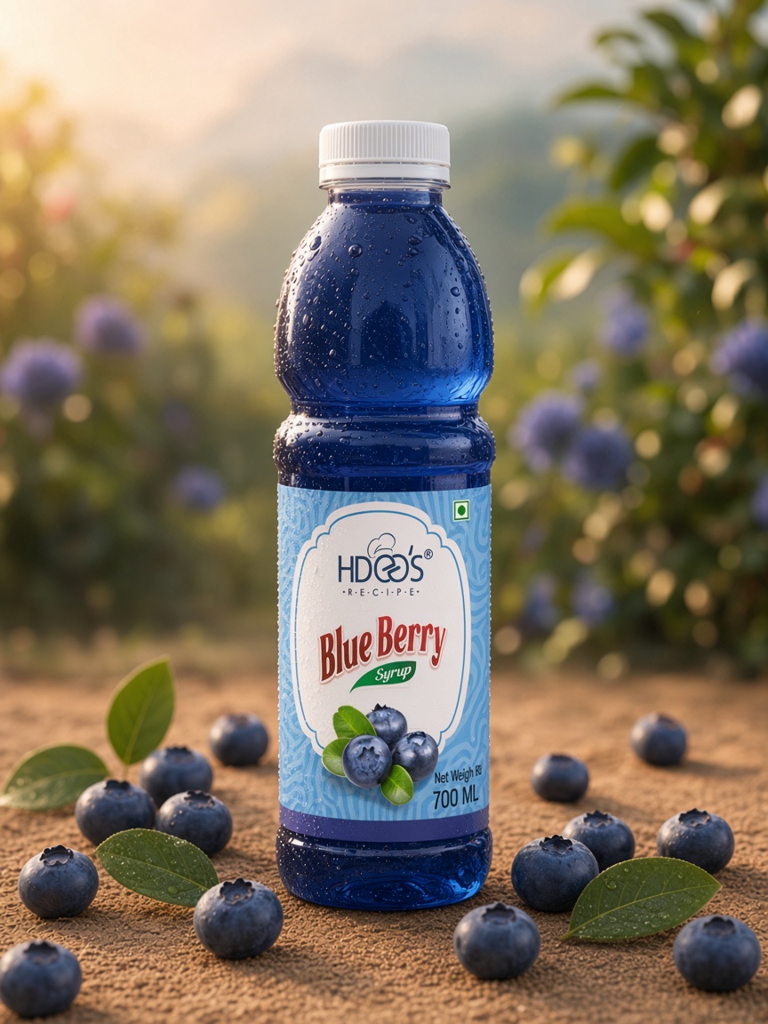 Hdees Blueberry syrup bottle