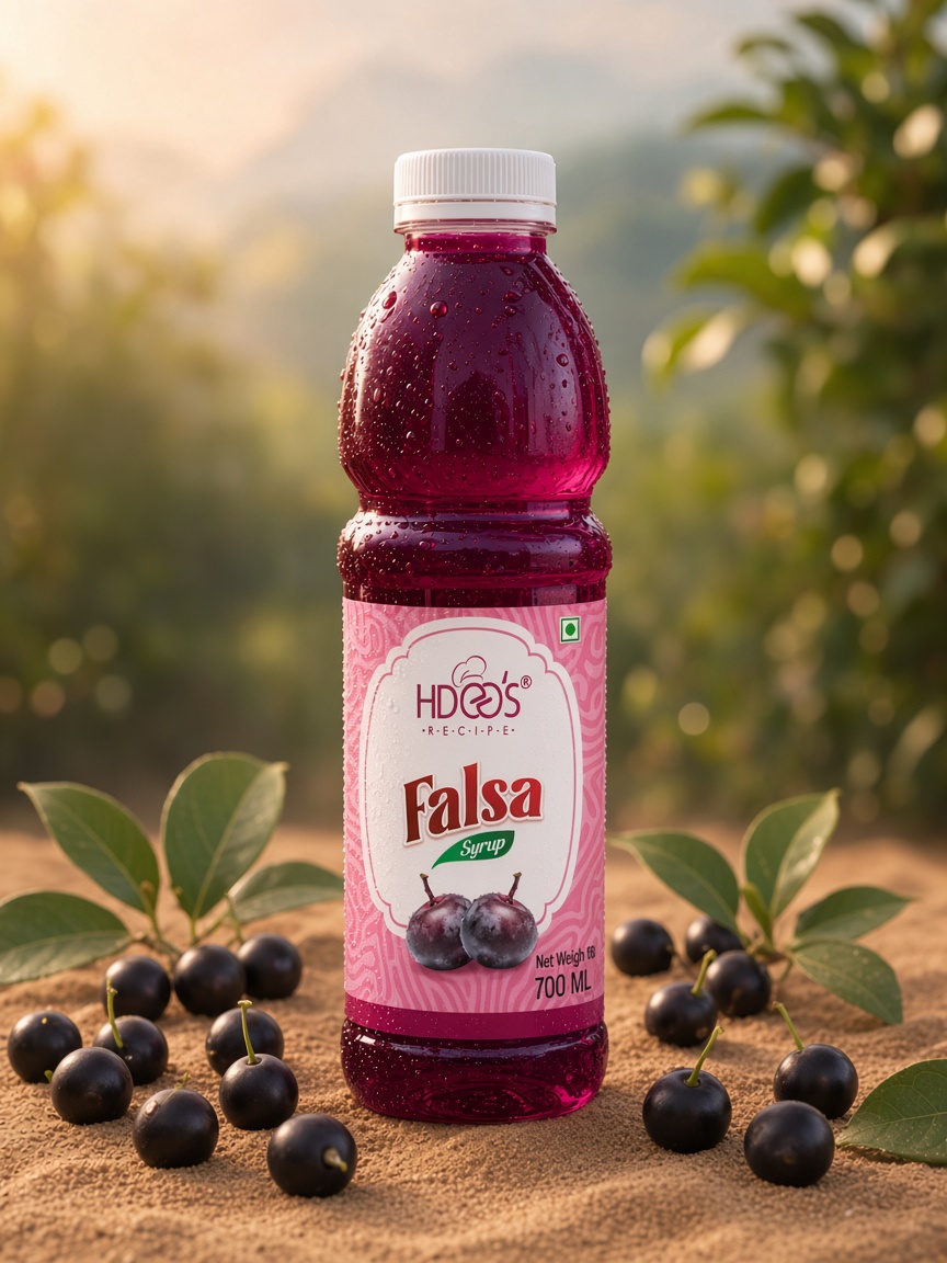 Hdees Falsa syrup bottle