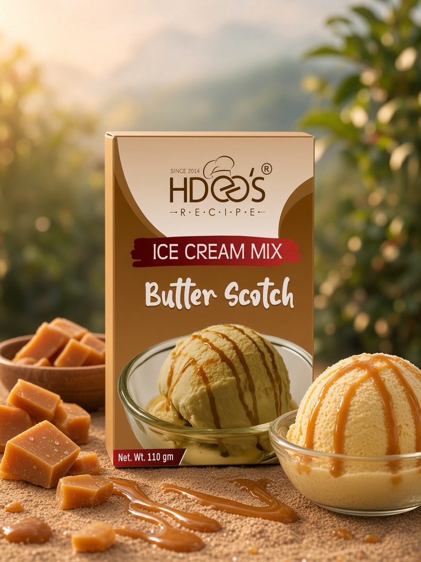 Hdees Butterscotch ice cream mix pack
