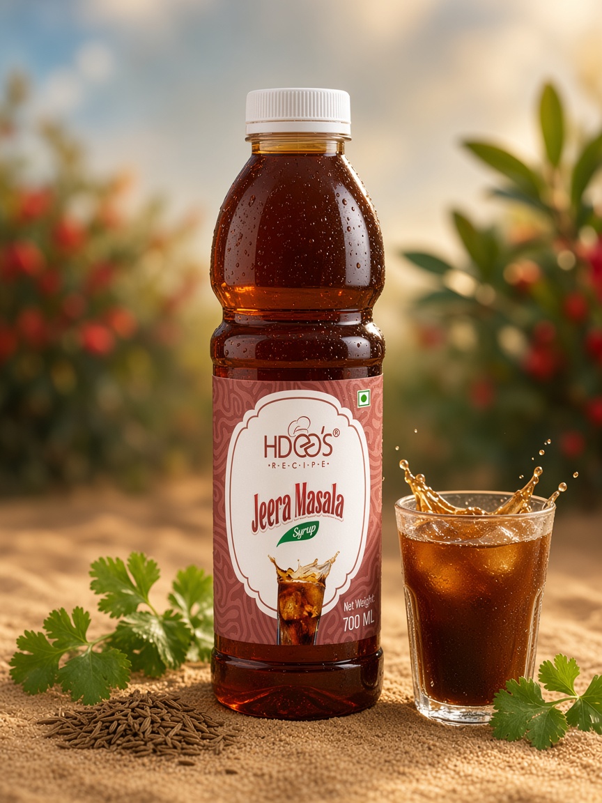 Hdees Jeera Masala syrup bottle