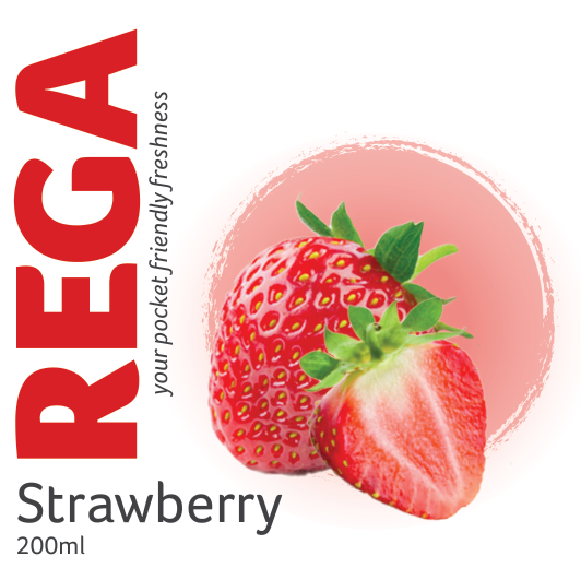 Rega Strawberry front packaging artwork